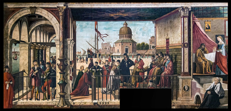 Die Ankunft der englischen Botschafter am Hof des Königs von Bretagne - Vittore Carpaccio