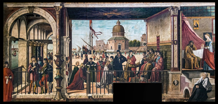 Die Ankunft der englischen Botschafter am Hof des Königs von Bretagne - Vittore Carpaccio
