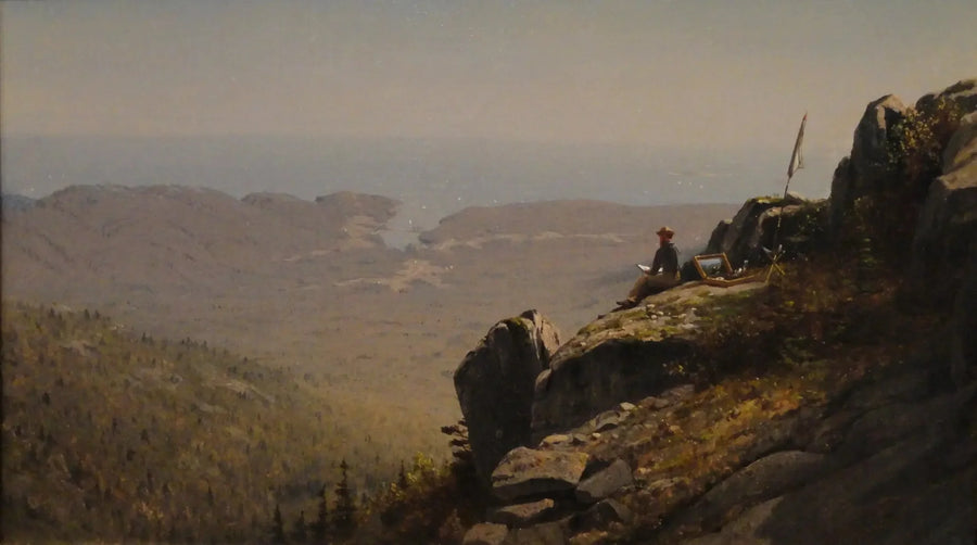 Der Künstler, der in Mount Desert, Maine zeichnet - Sanford Robinson Gifford