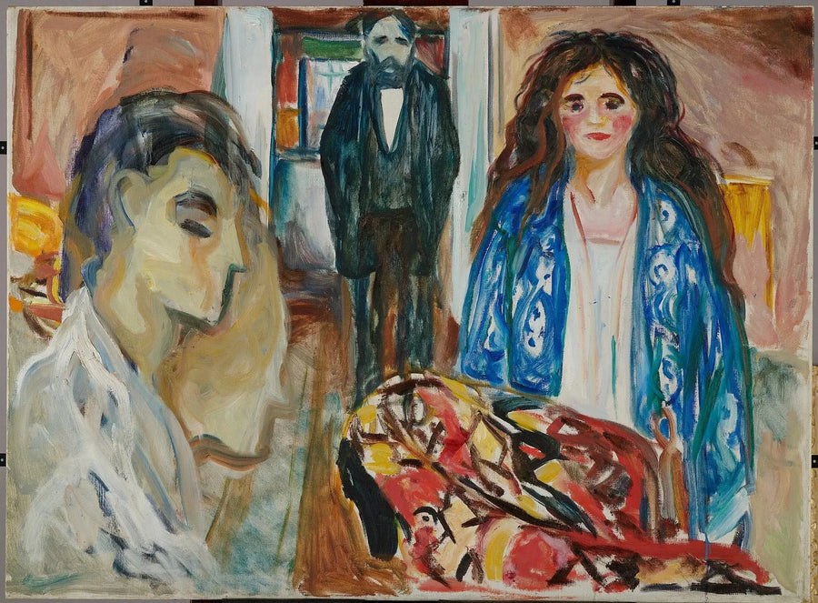 Der Künstler und sein Modell. Jalousie - Edvard Munch