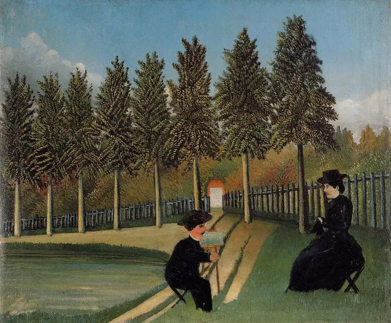 Der Künstler, der seine Frau malt - Henri Rousseau