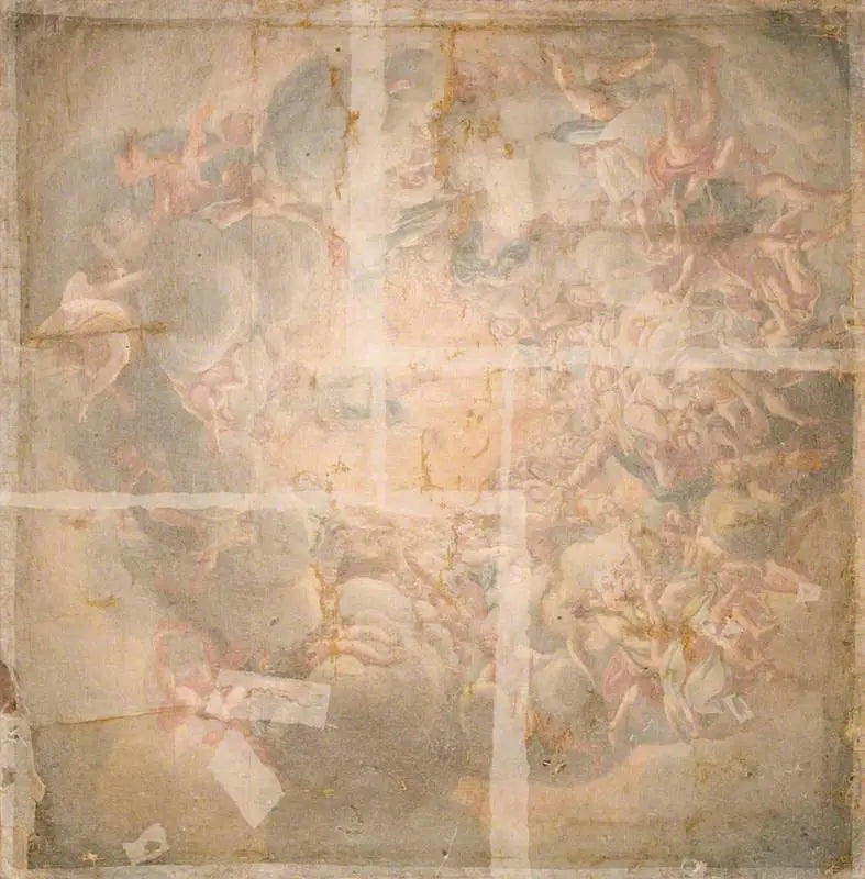 Die Himmelfahrt der Jungfrau (Kopie der Kuppelfreske der Kathedrale von Parma) - Antonio da Correggio