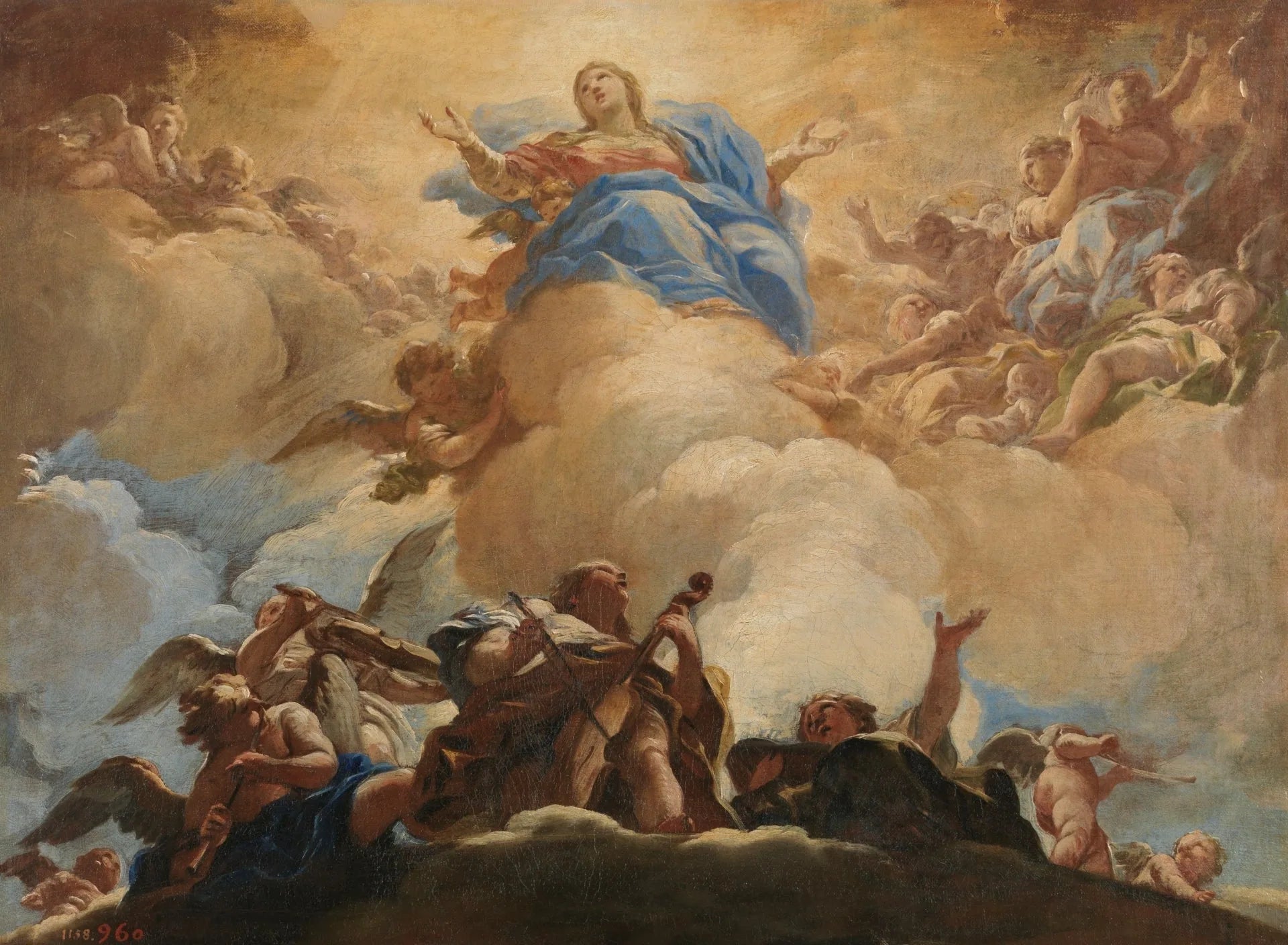 L'Assomption de la Vierge - Luca Giordano image 1 reproduction artisanale de tableau