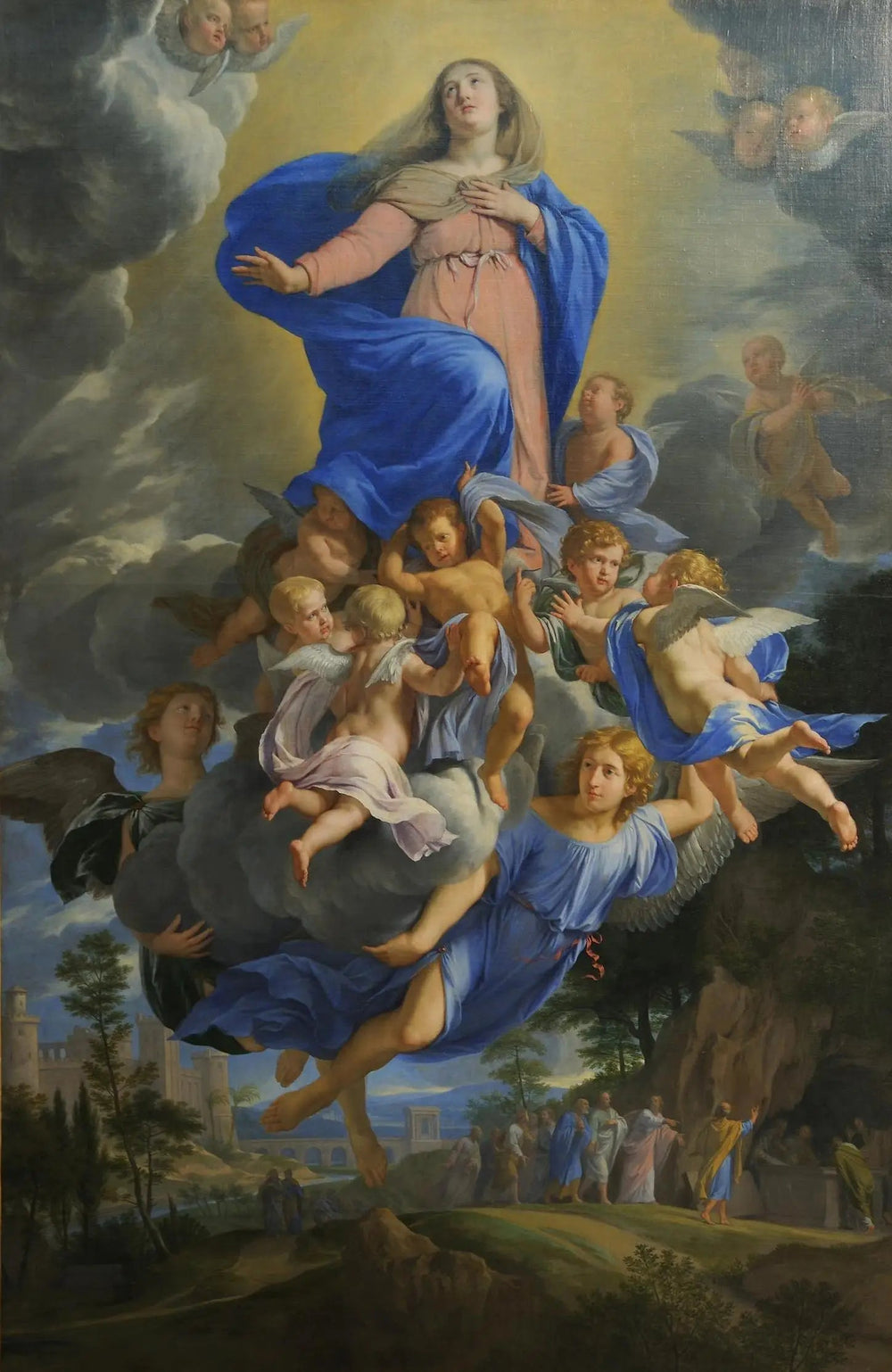 L'assomption de la Vierge - Philippe de Champaigne image 1 tableau peint à l’huile sur toile
