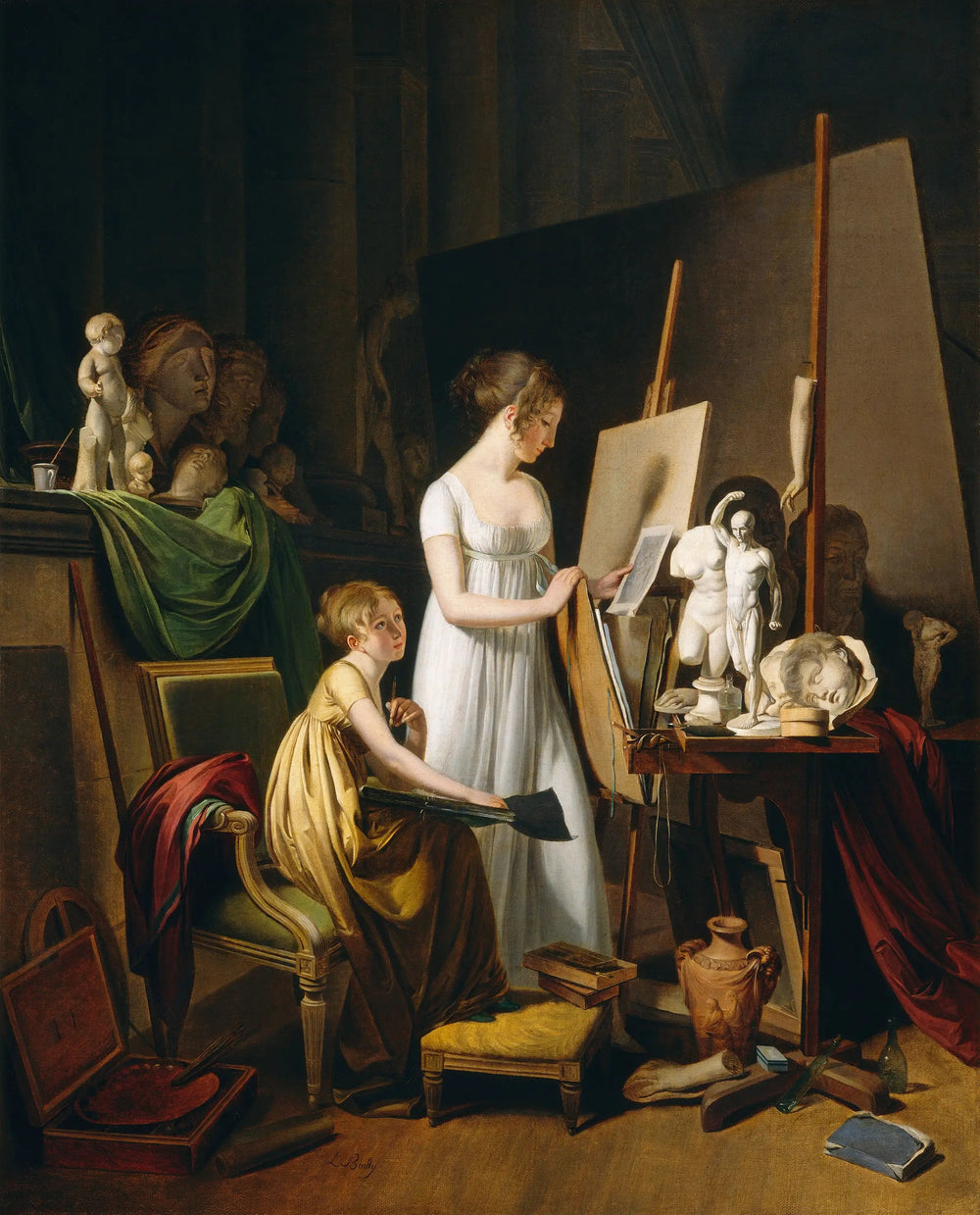 L'atelier d'un peintre - Louis-Léopold Boilly image 1 copie de tableau peinte à la main