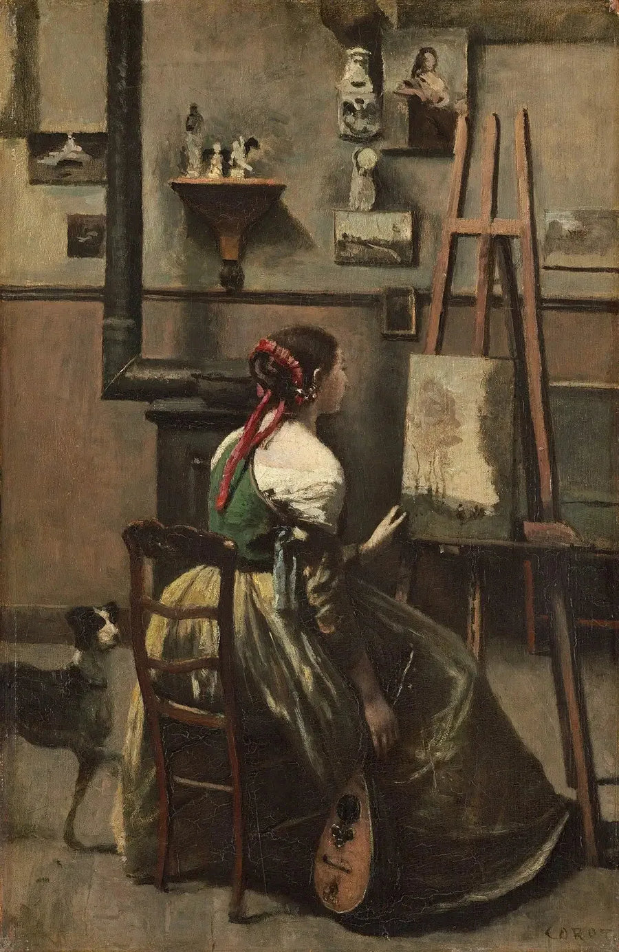 Das Atelier des Künstlers - Jean-Baptiste Camille Corot