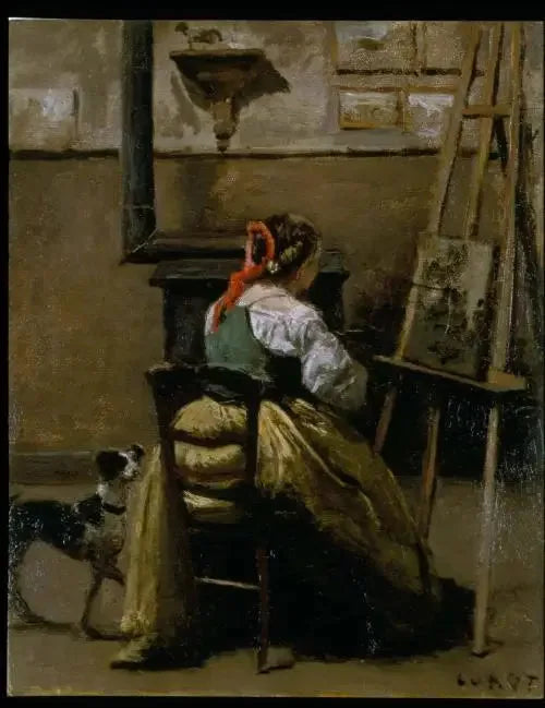 Das Atelier von Corot - Jean-Baptiste Camille Corot