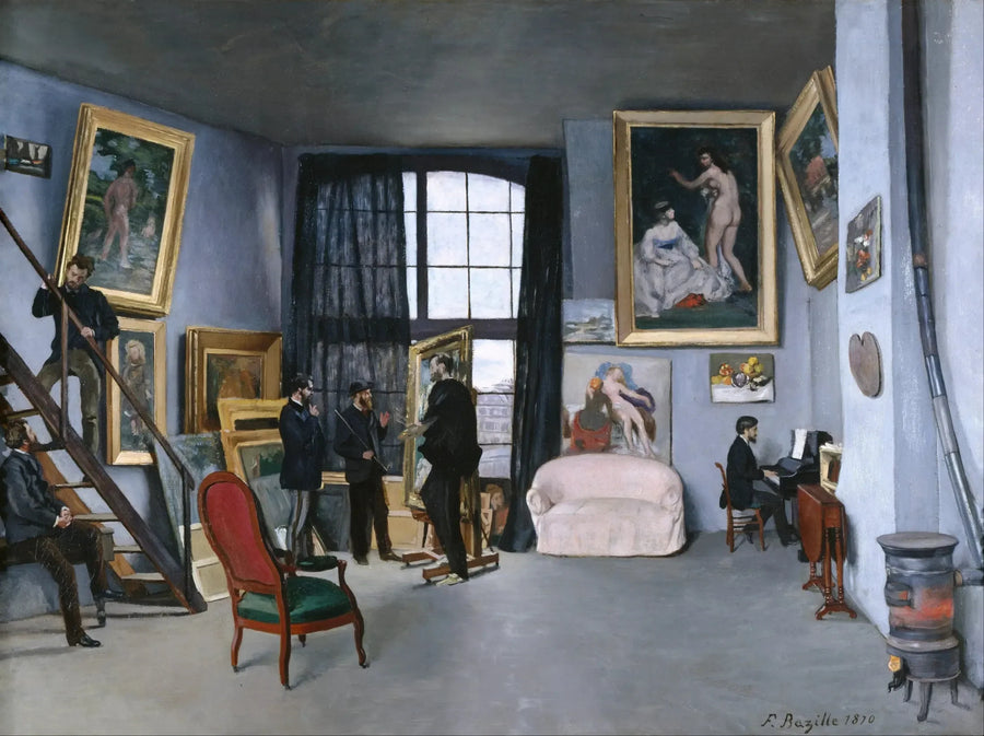 Die Werkstatt in der Straße der Condamine - Frédéric Bazille