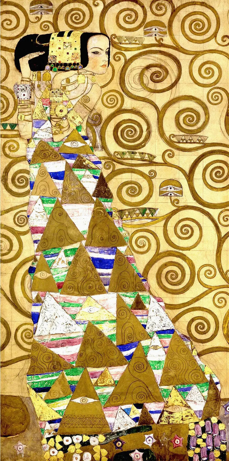 Das Warten - Gustav Klimt