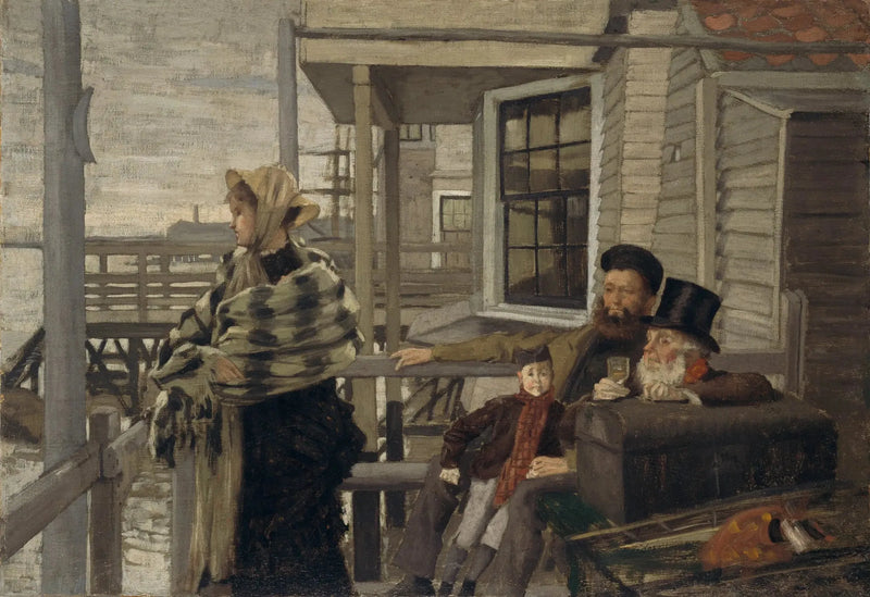 Die Herberge der Drei Raben, Gravesend - James Tissot
