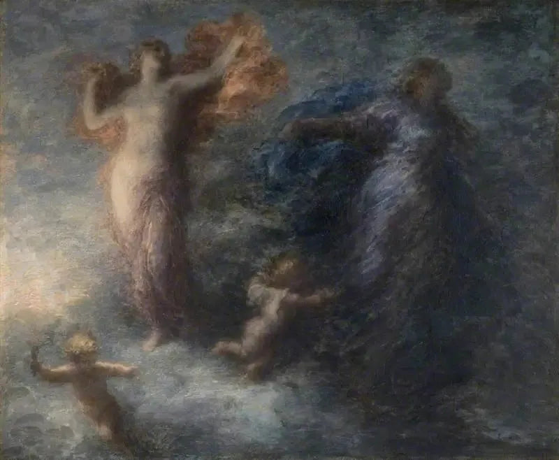 L'Aurore et la Nuit - Henri Fantin-Latour image 1 copie peinte à la main à l’huile