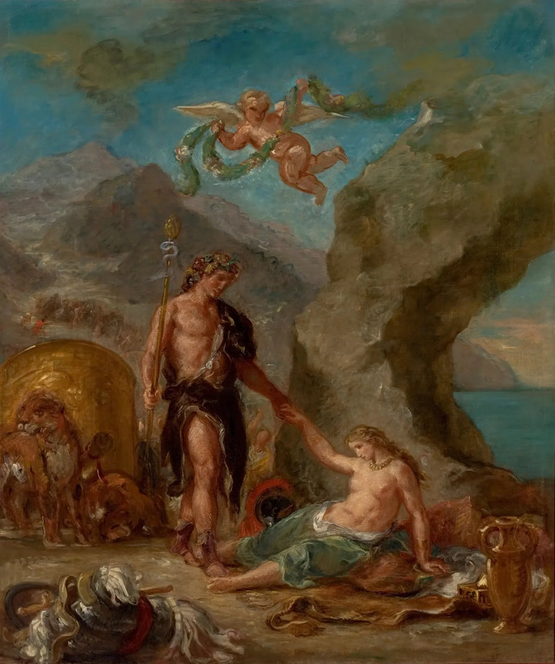 Der Herbst - Bacchus und Ariadne - Eugène Delacroix