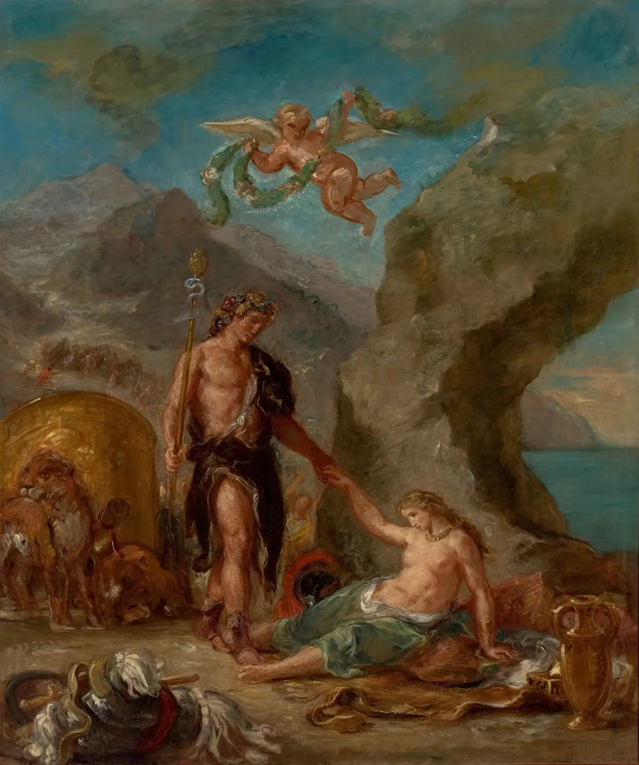Der Herbst - Bacchus und Ariadne - Eugène Delacroix