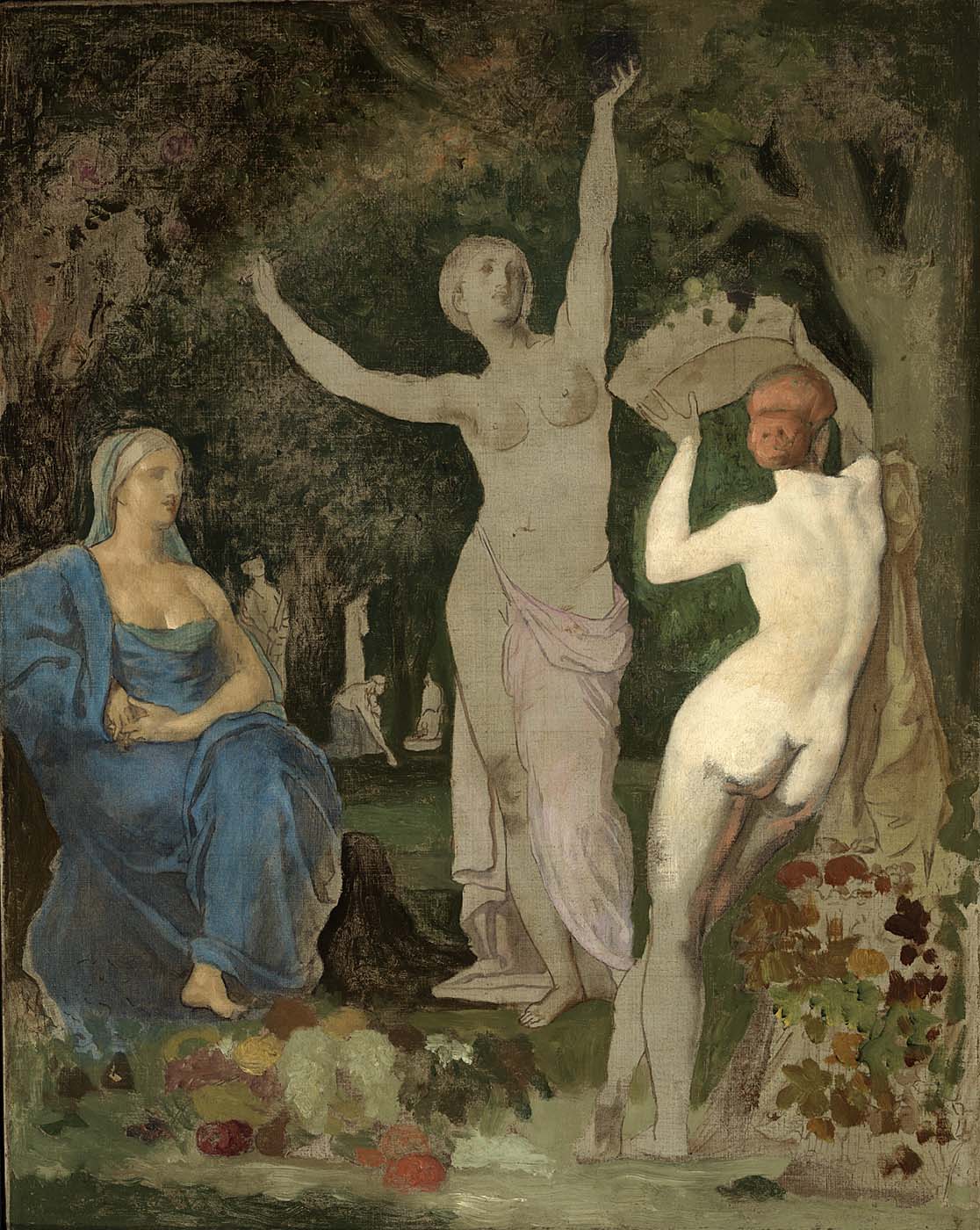 L'Automne - Pierre Puvis de Chavannes image 1 reproduction artisanale de tableau