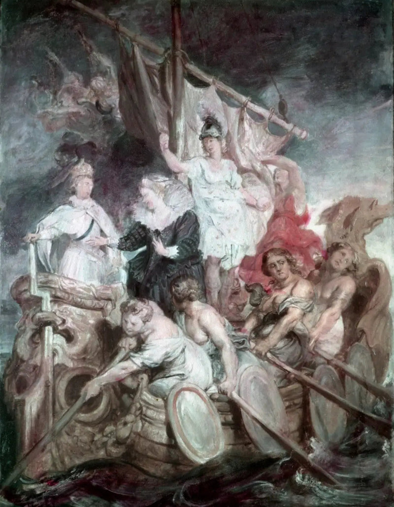Die Ankunft der Mehrheit von Ludwig XIII. - Peter Paul Rubens