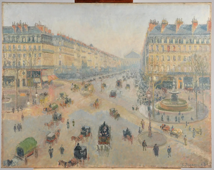 Die Avenue de l'Opéra - Camille Pissarro