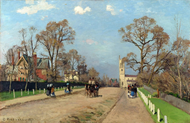 Die Avenue, Sydenham - Camille Pissarro