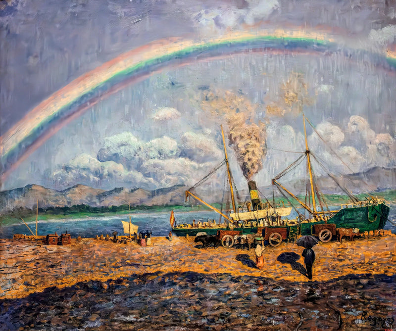 Der Wolkenbruch. Santoía-Bucht – Dariío de Regoyos