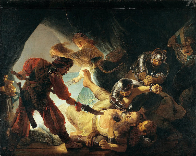 Die Blindheit des Simson - Rembrandt