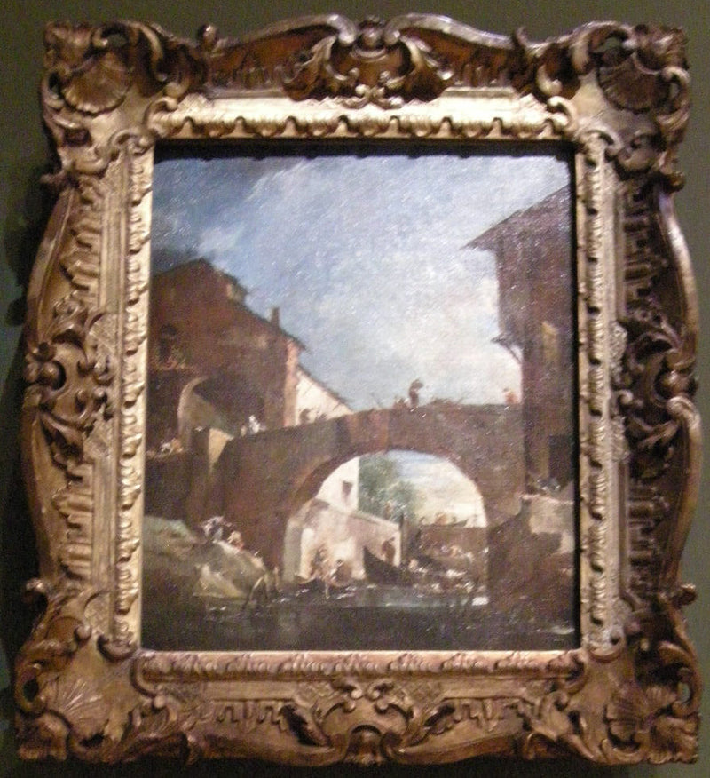 Der Dolo-Schleuse an der Brenta: Capriccio - Francesco Guardi