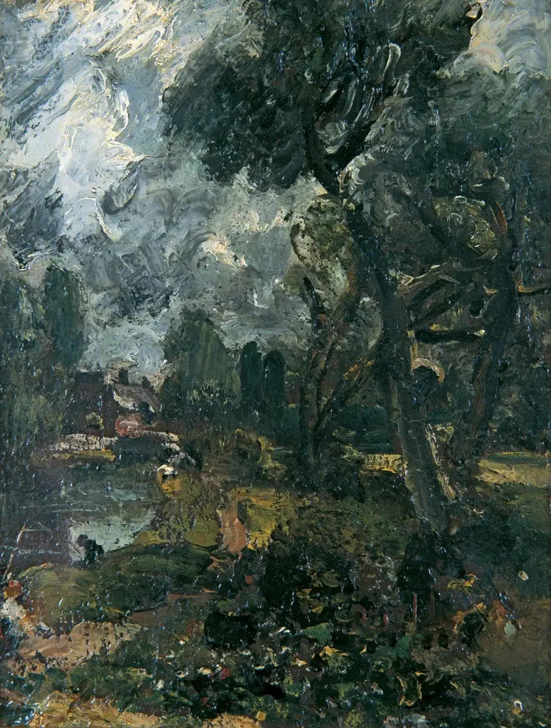 Die Schleuse von Flatford vom Brücke - John Constable