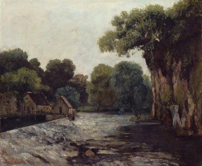 Die Schleuse der Loue - Gustave Courbet