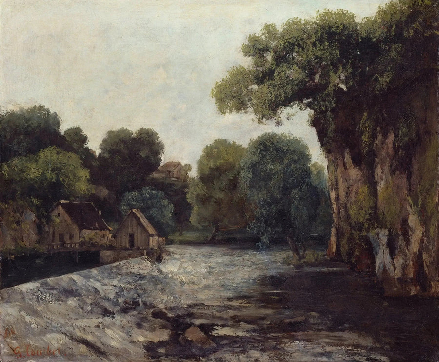 Die Schleuse der Loue - Gustave Courbet