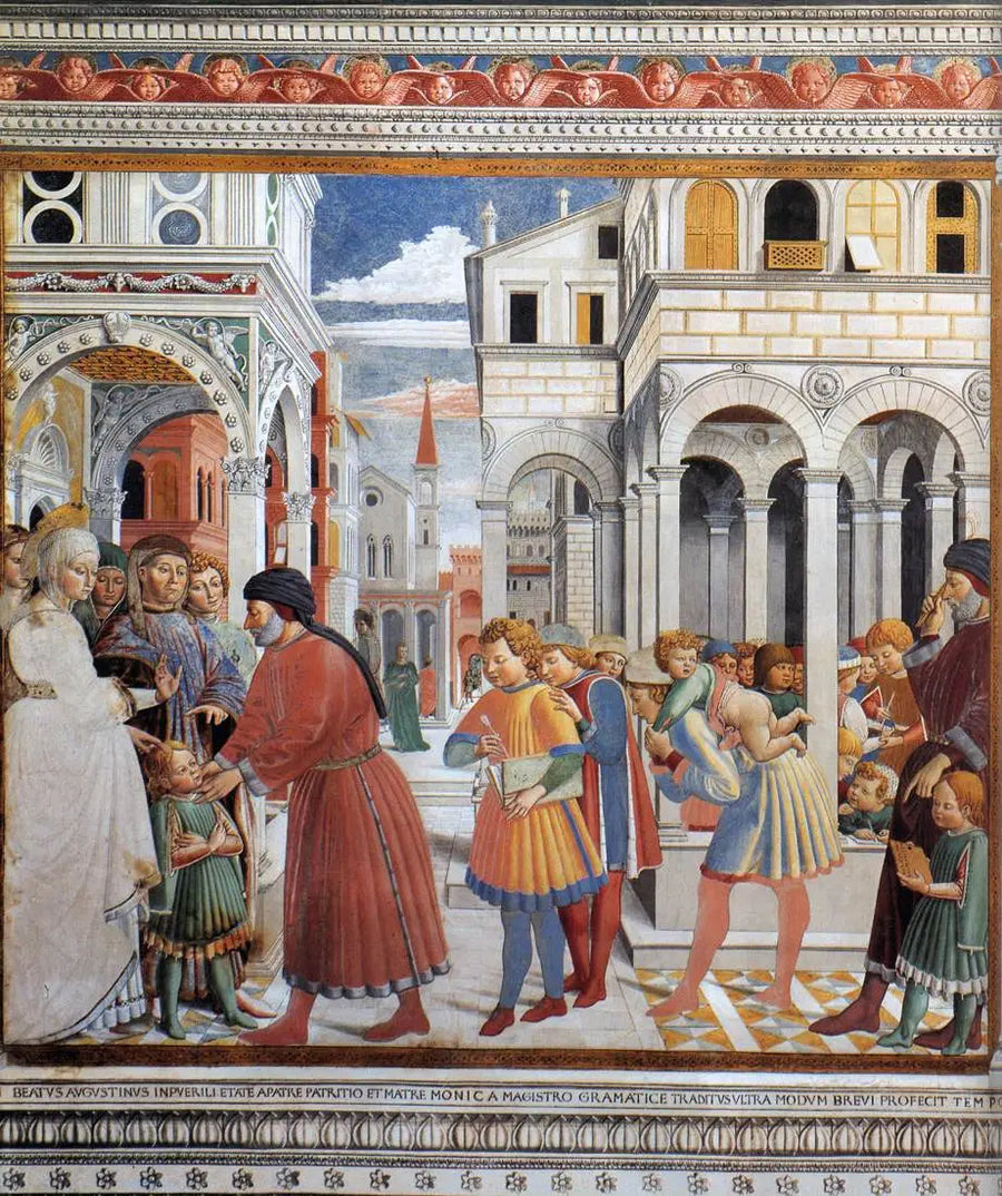 Die Schule von Tagaste - Benozzo Gozzoli