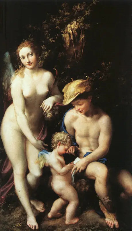 Die Erziehung des Cupid - Antonio da Correggio