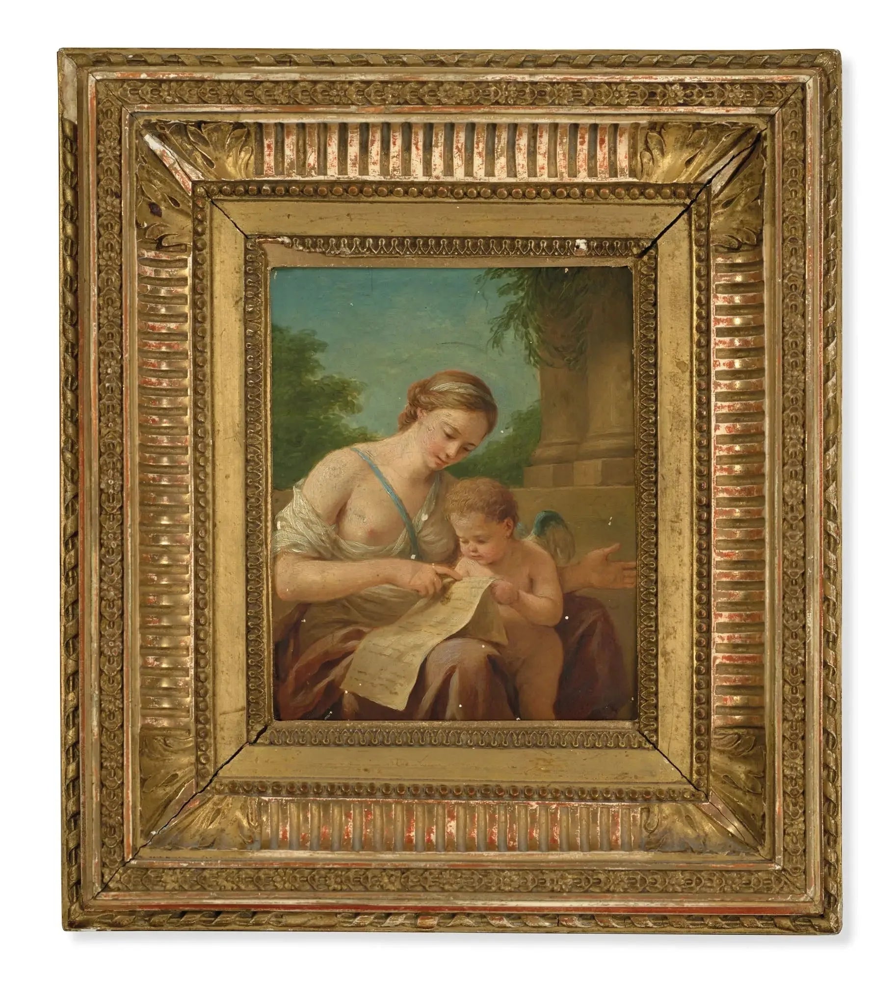 L'éducation de Cupidon - Louis Jean François Lagrenée image 1 tableau peint à l’huile sur toile