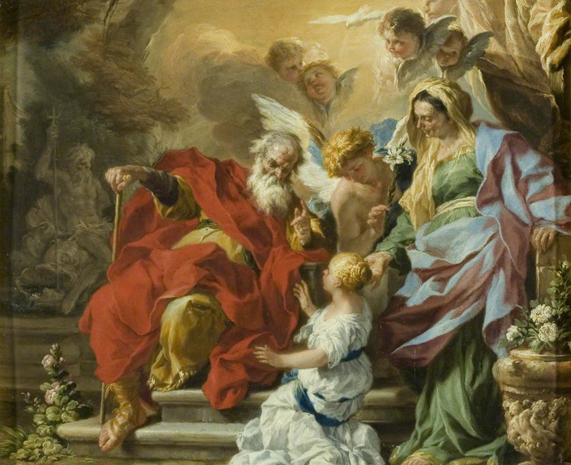 Die Erziehung der Jungfrau - Francesco Solimena