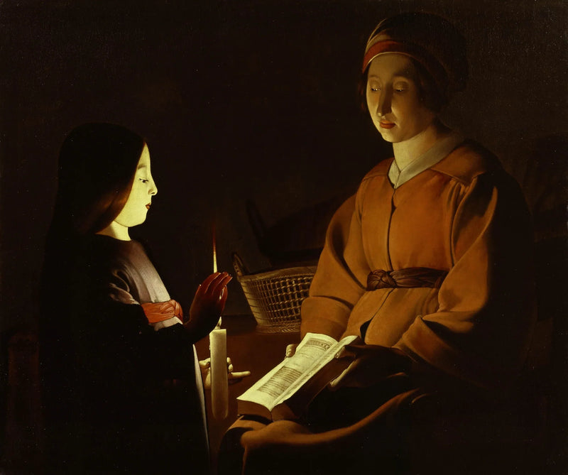 Die Erziehung der Jungfrau - Georges de La Tour