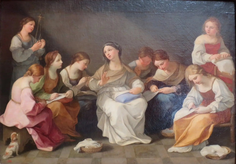 Die Erziehung der Jungfrau - Guido Reni