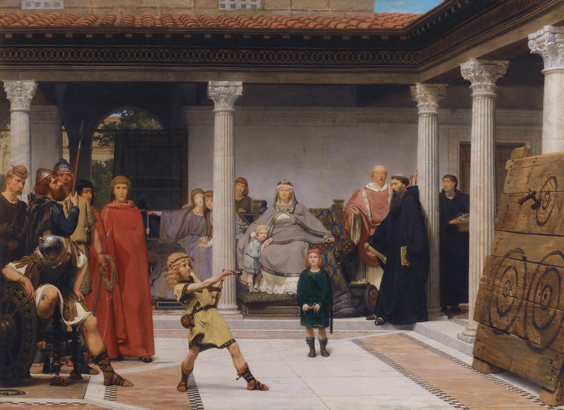 Die Erziehung der Kinder von Chlodwig - Lawrence Alma-Tadema