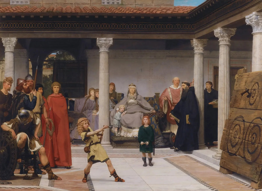 Die Erziehung der Kinder von Chlodwig - Lawrence Alma-Tadema