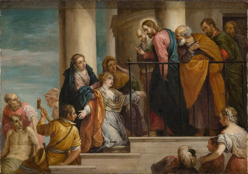 Die Erziehung des jungen Mannes von Naïn - David Teniers der Jüngere