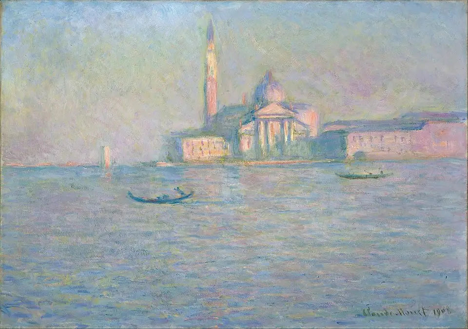 L'église de San Giorgio Maggiore, à Venise - Claude Monet image 1 copie peinte à la main à l’huile