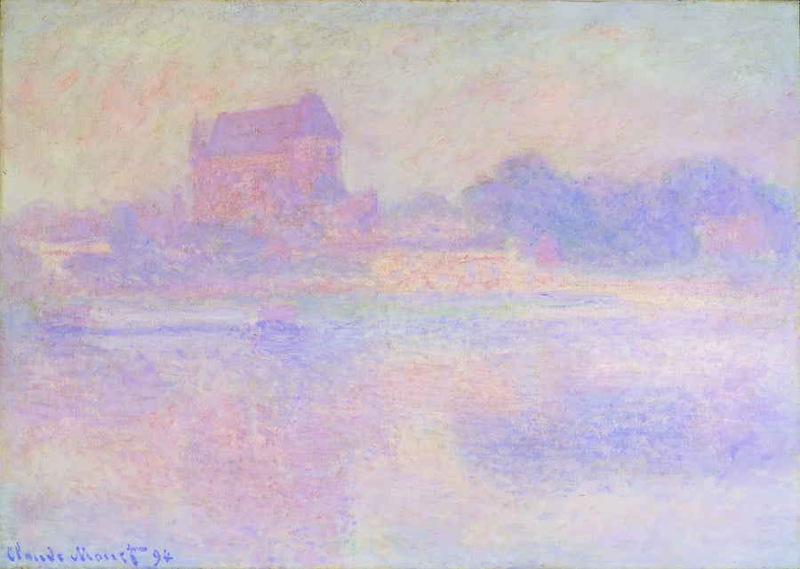 Die Kirche von Vernon, Nebel - Claude Monet