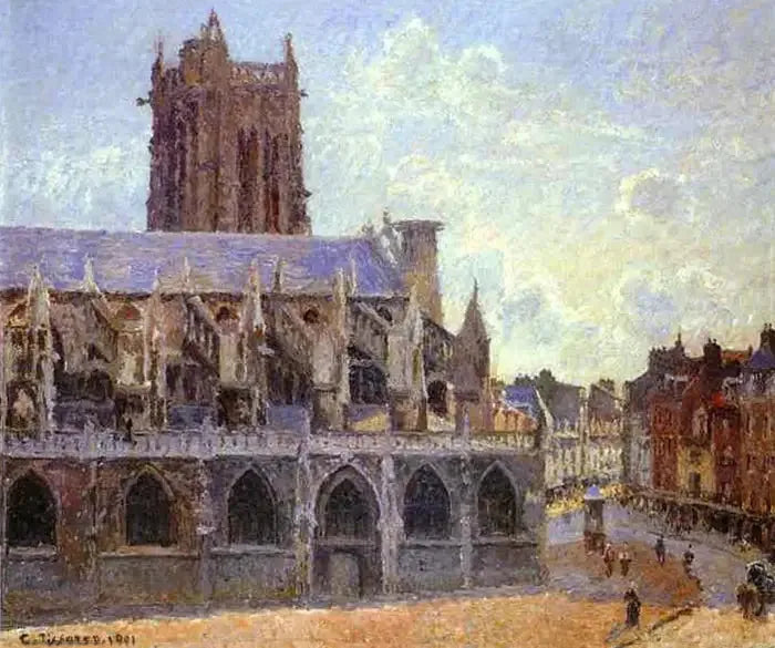Die Kirche Saint-Jacques in Dieppe - Camille Pissarro