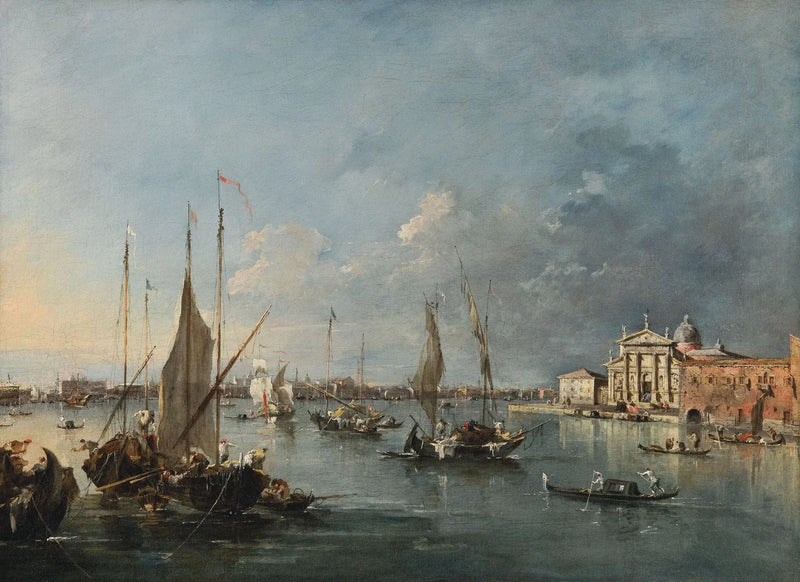 Die Kirche San Giorgio Maggiore gesehen von der Giudecca - Francesco Guardi