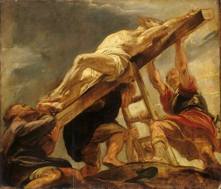 Die Erhebung des Kreuzes - Peter Paul Rubens