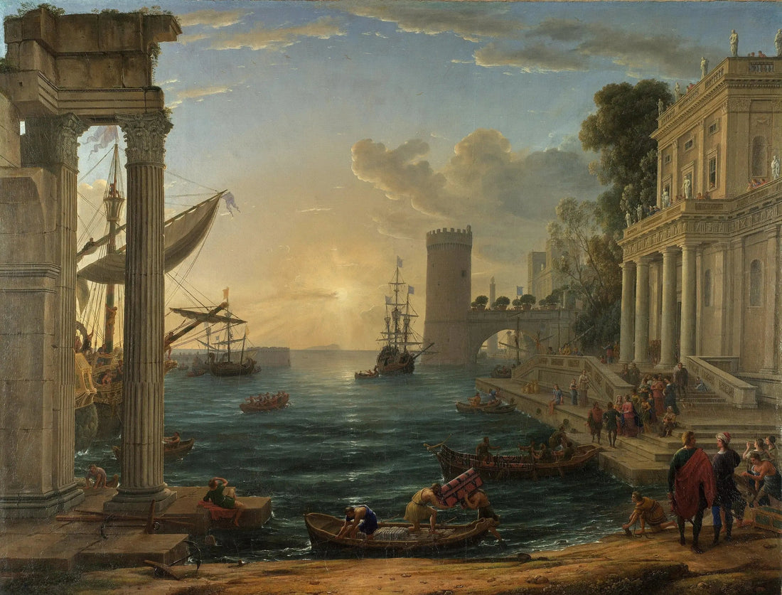 Die Einschiffung der Königin von Saba - Claude Lorrain