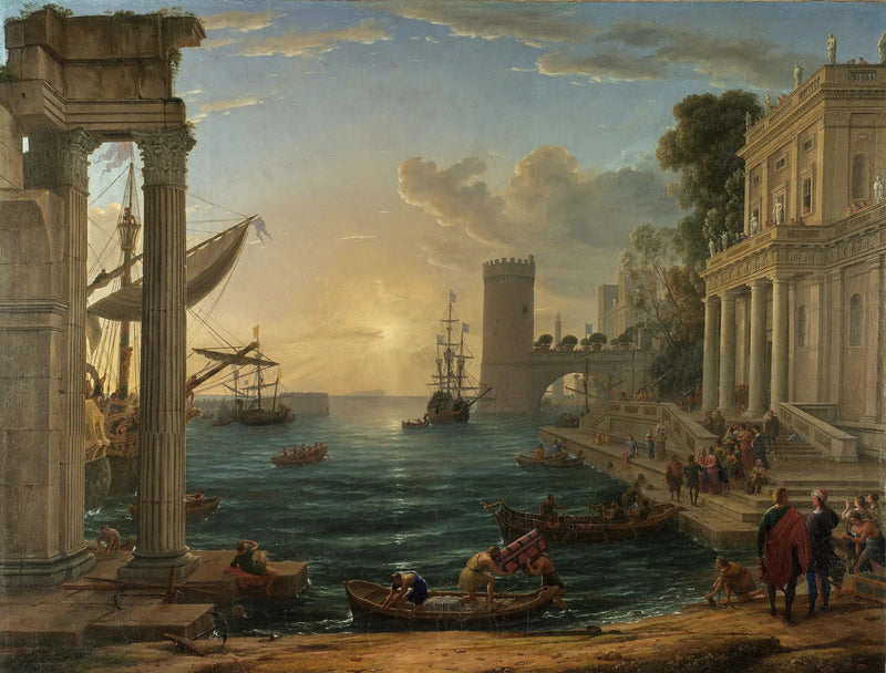 Die Einschiffung der Königin von Saba - Claude Lorrain