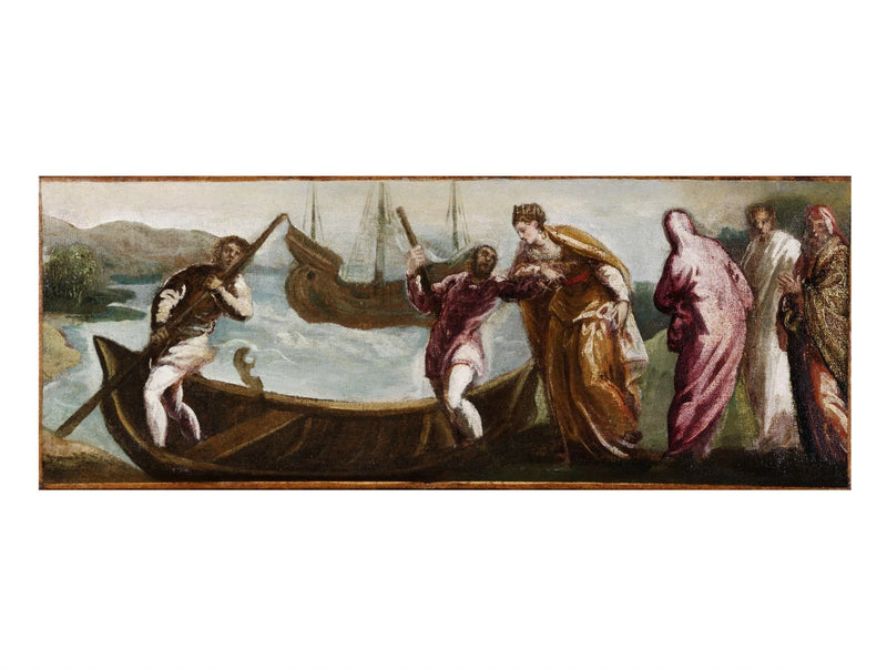 Die Abfahrt von Saint Helena nach dem Heiligen Land - Jacopo Tintoretto