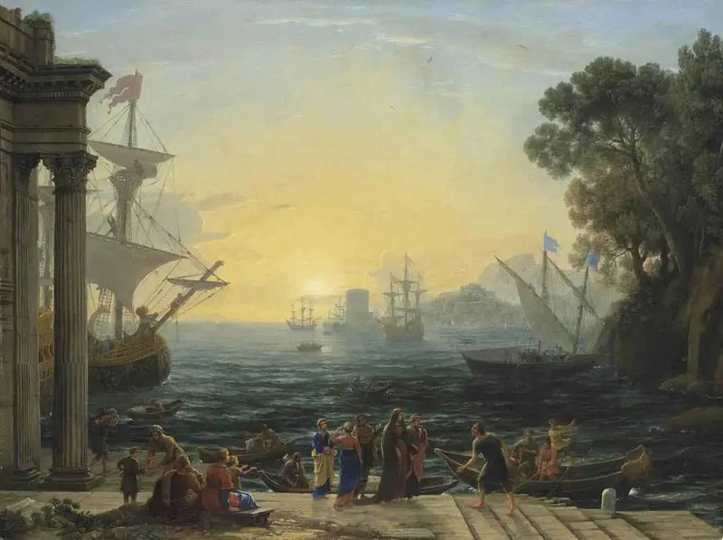 Die Einschiffung der Sainte Paule in Ostia - Claude Lorrain