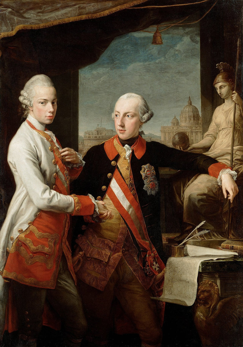 Kaiser Joseph II mit Großherzog Pietro Leopoldo von Toskana - Pompeo Batoni