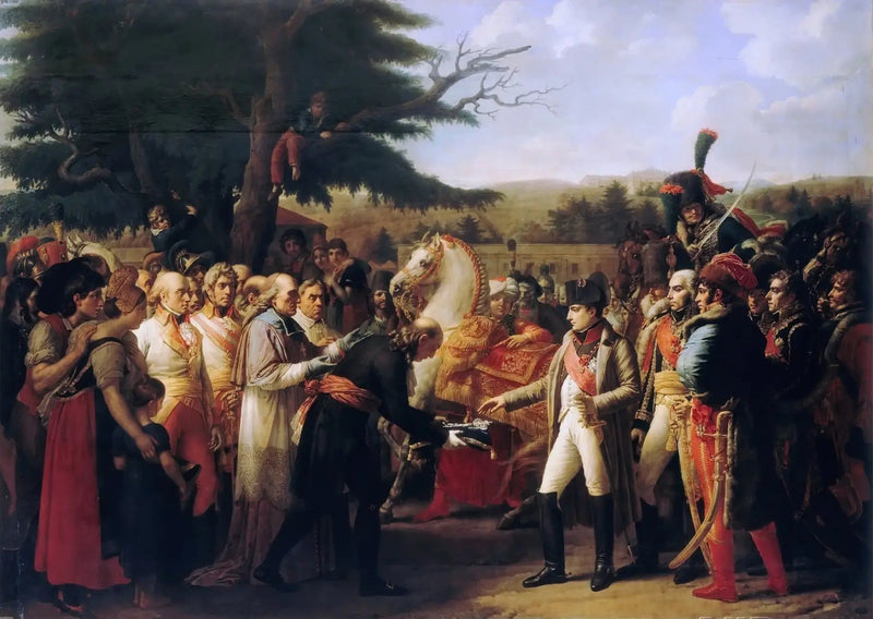 Der Kaiser empfängt die Schlüssel Wiens - Anne-Louis Girodet
