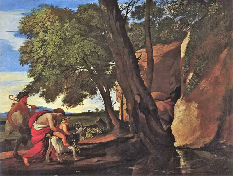 Die Kindheit des Bacchus - Nicolas Poussin