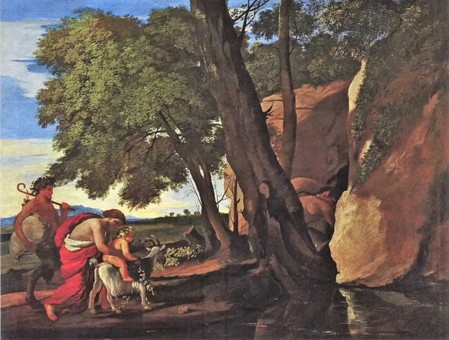 Die Kindheit des Bacchus - Nicolas Poussin