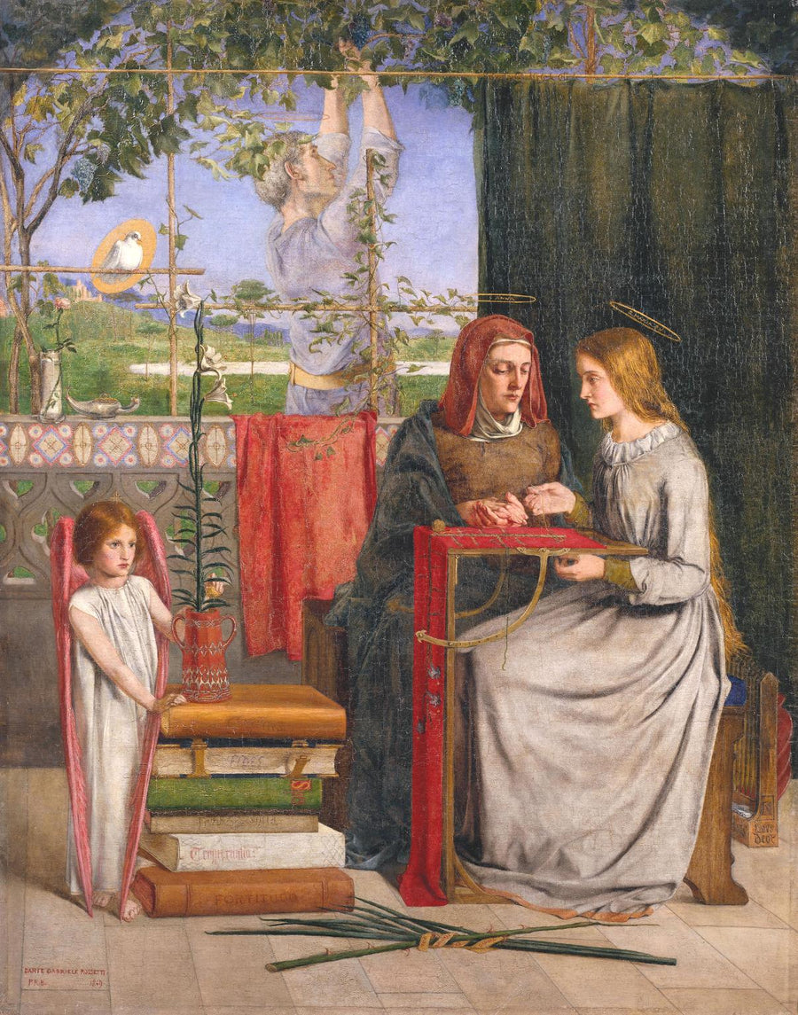 Die Kindheit der Jungfrau Maria - Dante Gabriel Rossetti